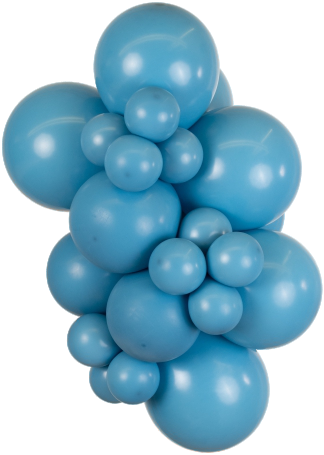 Mooideco - Kalisan Retro Deep Blue - 5 inch ballonnen