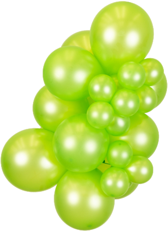 Mooideco - Kalisan ballonnen Metallic Lime Green - 12 inch