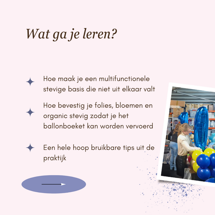 Workshop Ballonboeketten - 13 December 2026 - 10:00 / 16:00