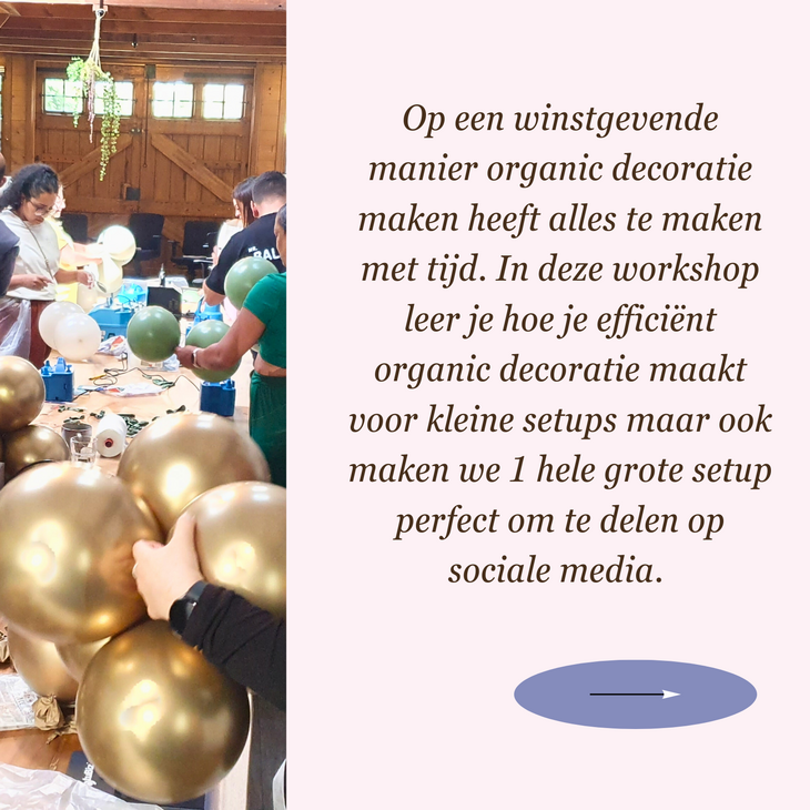Masterclass - Winstgevende Organic Decoratie - 21 Februari 2027 - 10:00 / 16:00