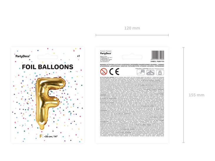 Letter - Goud - F
