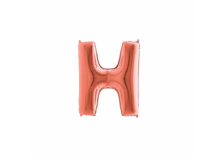 Mooideco - letter rose goud - H