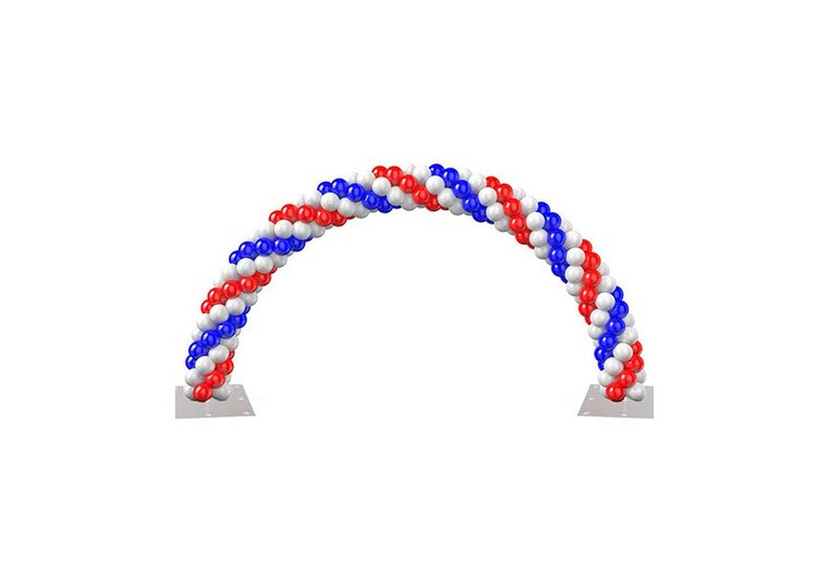 Big Metal Balloon Arch - White - Indoor - voorbeeld boog 