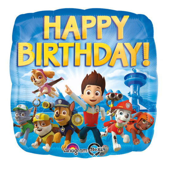 Mooideco - Paw Patrol - Happy Birthday - 17 inch - Anagram