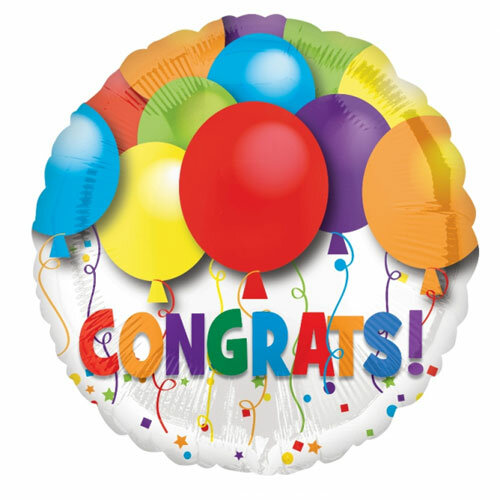 Mooideco - Congrats ballonnen - 18 inch - S40 Anagram