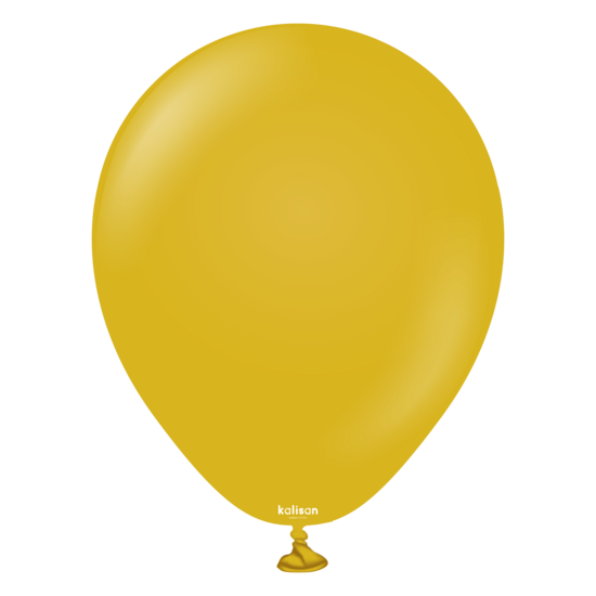 Mooideco - Kalisan Retro Mustard - 5 inch ballonnen