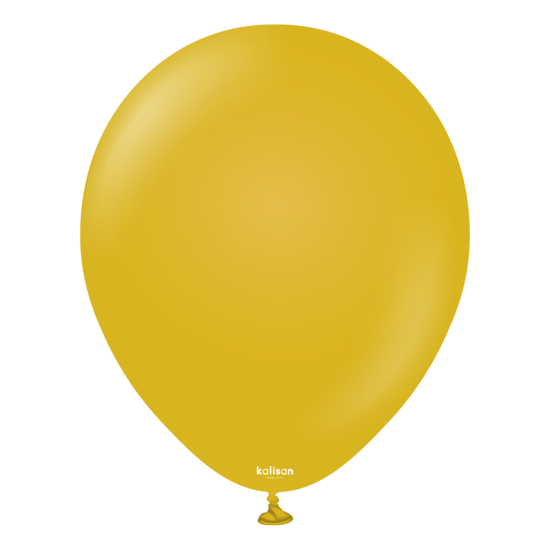Mooideco - Kalisan Retro Mustard - 12 inch ballonnen