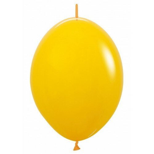 Mooideco - Link o loon doorknoopballonnen Sempertex Honey yellow