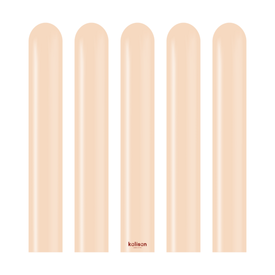 Mooideco - 260 modelleer ballonnen - Kalisan Standard blush huidskleur