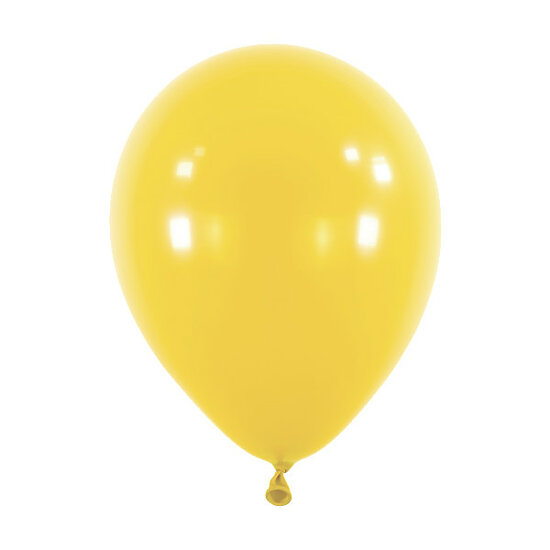 Mooideco - Fashion Mustard yellow Anagram ballonnen 12 inch helium ballonnen