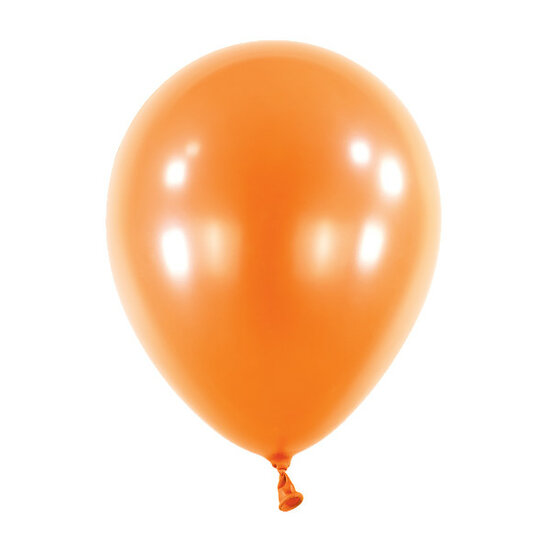 Mooideco - Metallic Tangerine orange Anagram ballonnen 5 inch