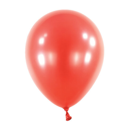 Mooideco - Metallic Apple Red Anagram ballonnen 5 inch