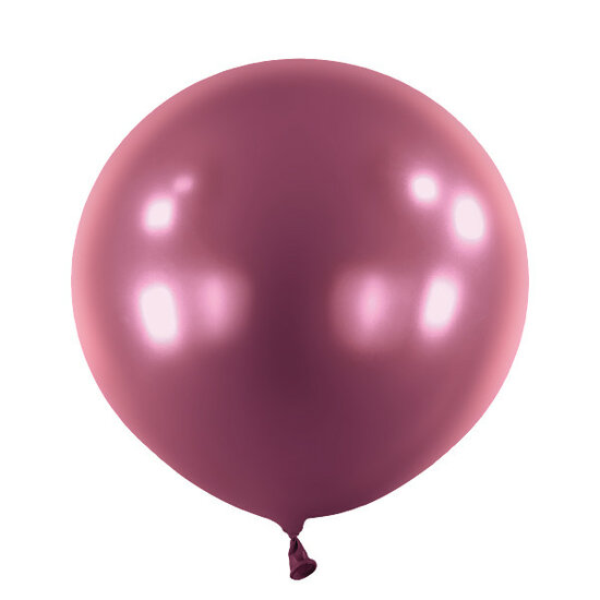 Mooideco - Metallic Burgundy Anagram ballonnen 24 inch grote helium ballonnen