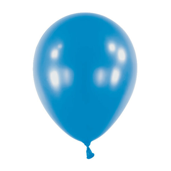 Mooideco - Metallic Bright Royal Blue Anagram ballonnen 5 inch
