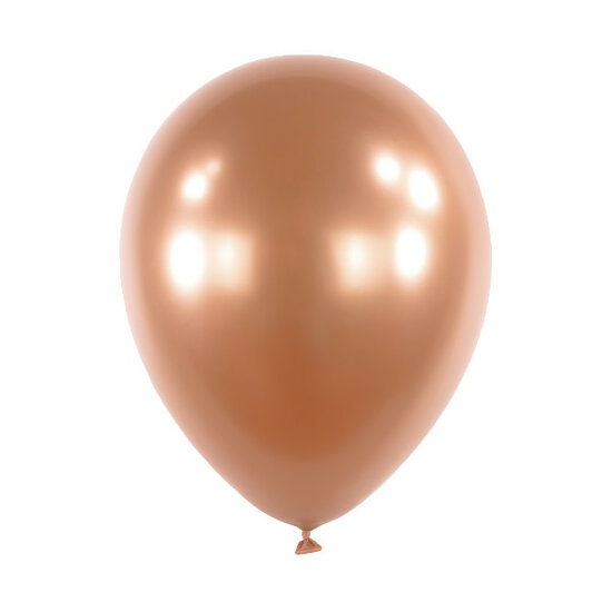 Mooideco - Satin Luxe Rose Copper Anagram ballonnen 18 inch grote helium ballonnen