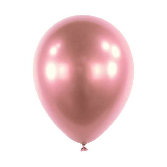 Mooideco - Satin Luxe Flamingo Pink Anagram ballonnen 12 inch helium ballonnen