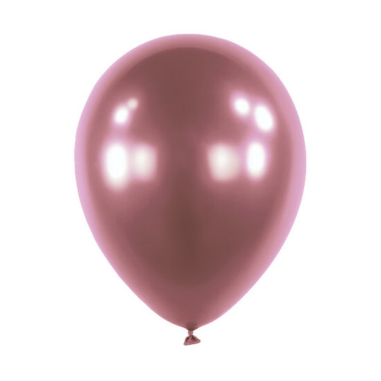 Mooideco - Satin Luxe Cherry Lacquer Pink Anagram ballonnen 5 inch