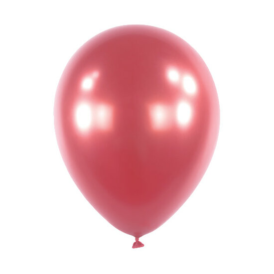 Mooideco - Satin Luxe Pomegranate Pink Anagram ballonnen 5 inch