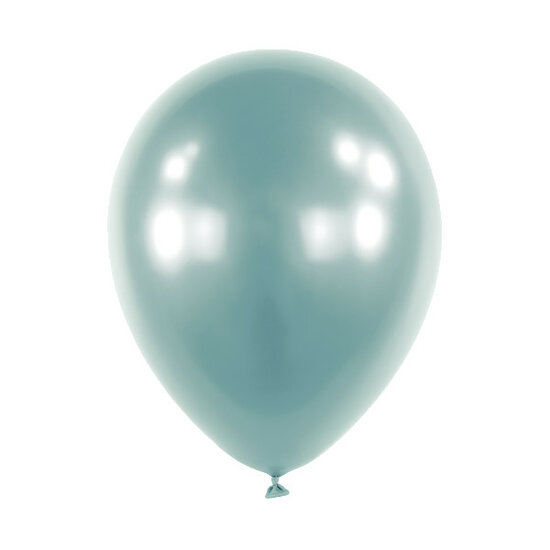 Mooideco - Satin Luxe Pastel Blue Anagram ballonnen 12 inch helium ballonnen