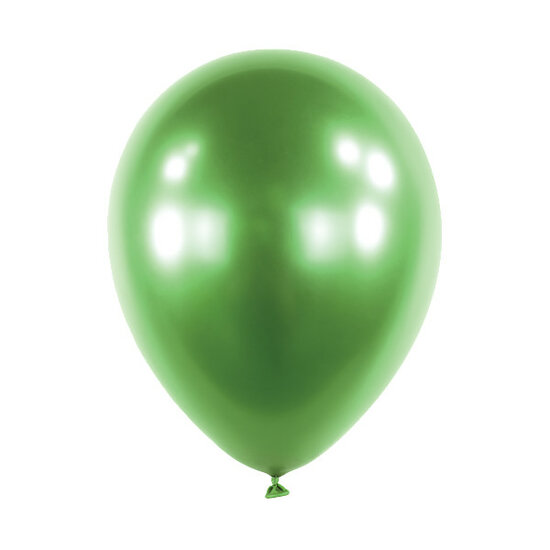 Mooideco - Satin Luxe Emerald Green Anagram ballonnen 5 inch