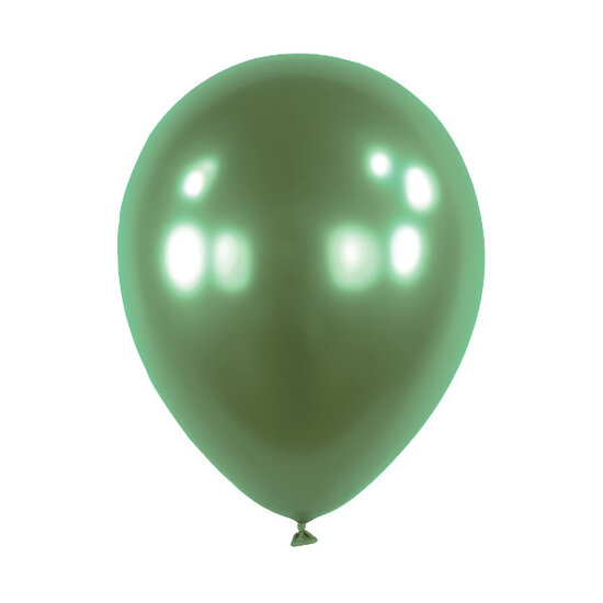 Mooideco - Satin Luxe Palm Leaf Green Anagram ballonnen 12 inch helium ballonnen