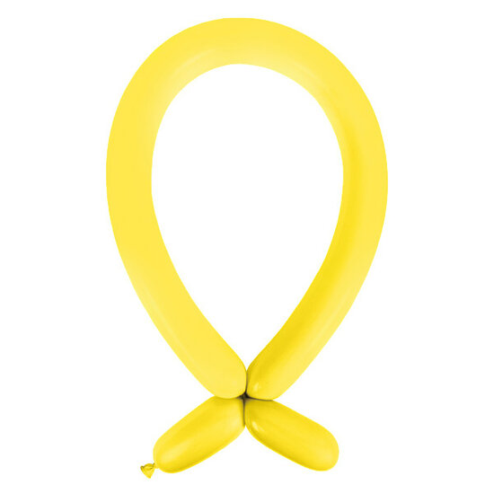Mooideco - Standard Sunshine Yellow Anagram ballonnen 260 modeleer