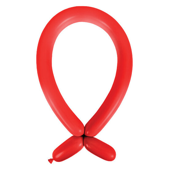 Mooideco - Standard Apple Red Anagram ballonnen 260 modeleer
