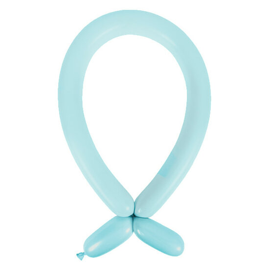 Mooideco - Standard Pastel Blue Anagram ballonnen 260 modeleer