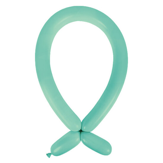Mooideco - Fashion Robins Egg blue Anagram ballonnen 260 modeleer