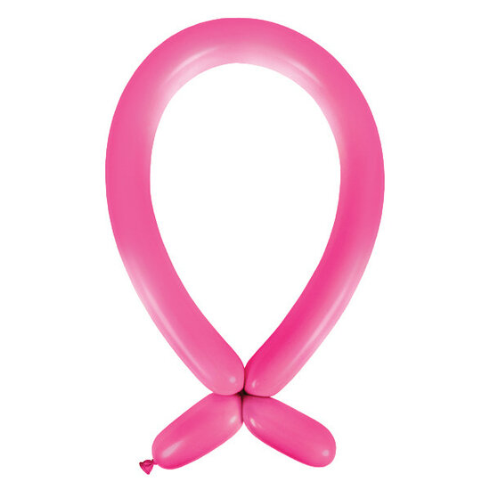 Mooideco - Fashion Hot Pink Anagram ballonnen 260 modeleer