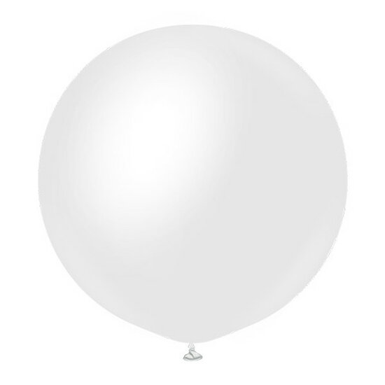 Mooideco - Kalisan ballonnen Opaque Satin Snow White - 36 inch
