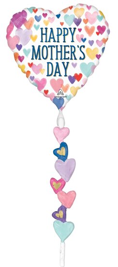 Mooideco - Airwalker HMD Sprinkled hearts - moederdag - 69 inch - Anagram