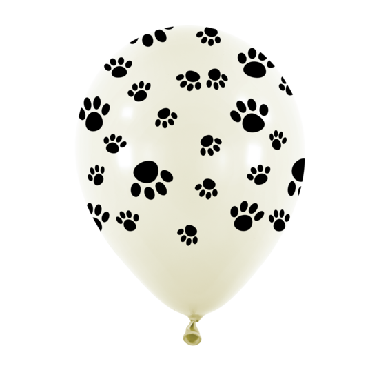 Mooideco - R12 - Paws print around - Frosty White - B01 Anagram 