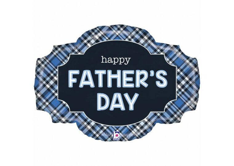 Mooideco - Happy Fathersday, Glad you're my Dad - Vaderdag - 32 inch - Betallic (1)