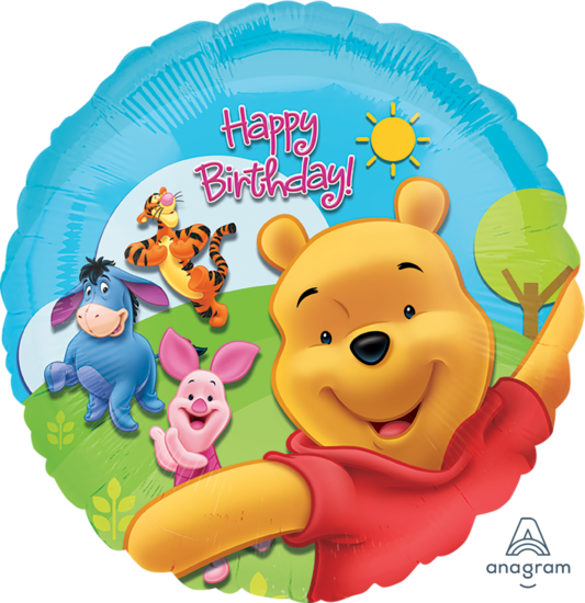 Mooideco - Happy birthday Winnie de Pooh - 18 inch