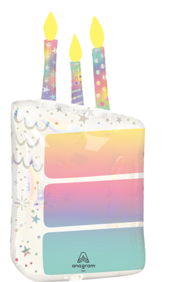Mooideco - Pearlised Birthday Cake - 28 inch - P45 Anagram