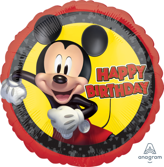 Mooideco - Happy birthday Mickey Mouse - 18 inch