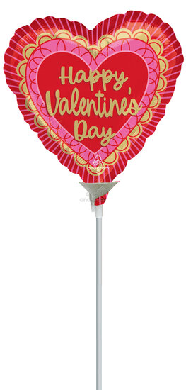 Mooideco - Valentine Scalloped Sweethearts  - 9 inch - A15 Anagram balloons