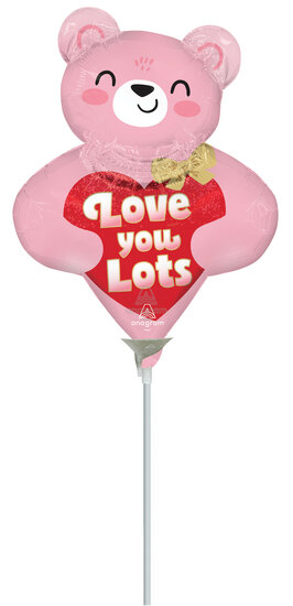 Mooideco - Love you Blush Bear Hugs - 9 inch - A30 Anagram Balloons