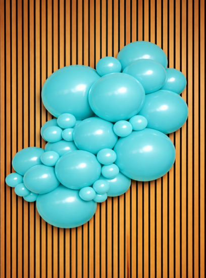 Mooideco - Project pack - Organic balloons - Turquoise - Kalisan balloons