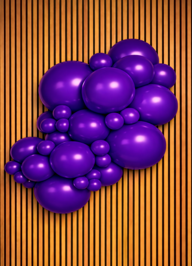 Mooideco - Project pack - Organic balloons - Violet - Kalisan balloons