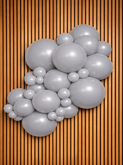 Mooideco - Project pack - Organic balloons - Grey - Kalisan balloons