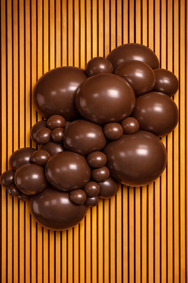 Mooideco - Project pack - Organic balloons - Chocolate Brown - Kalisan balloons