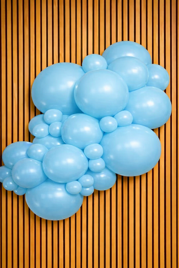 Mooideco - Project pack - Organic balloons - Retro Blue Glass - Kalisan balloons