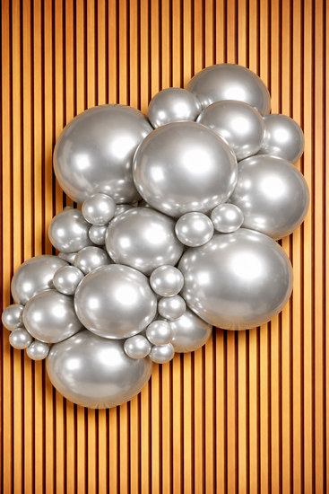 Mooideco - Project pack - Organic balloons - Mirror Silver - Kalisan balloons