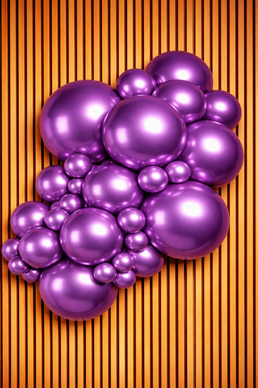 Mooideco - Project pack - Organic balloons - Mirror Violet - Kalisan balloons
