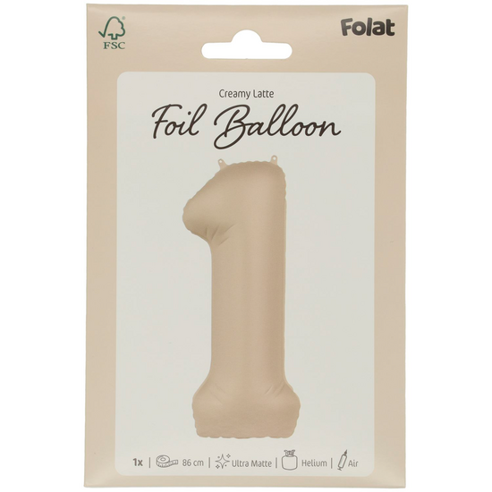 Mooideco - Number 1 - Creamy Latte - 34 inch - Folat