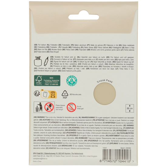 Mooideco - Number 1 - Creamy Latte - 34 inch - Folat
