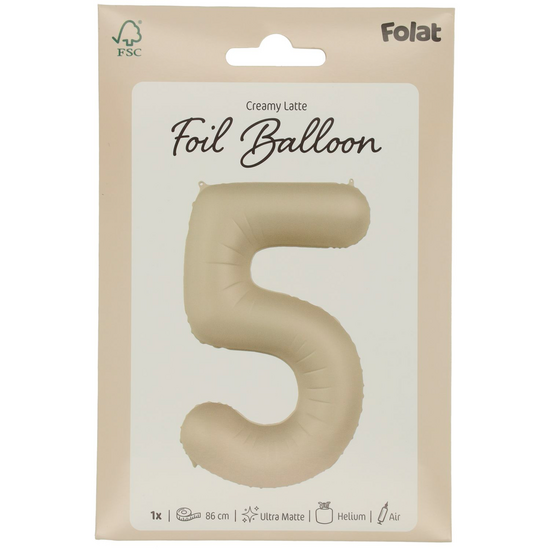 Mooideco - Number 5 - Creamy Latte - 34 inch - Folat