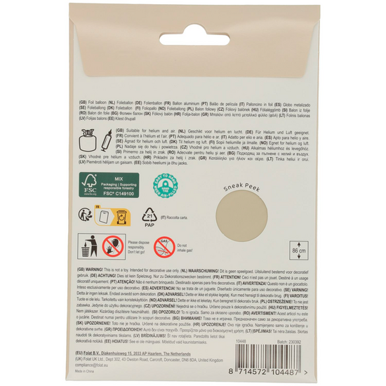 Mooideco - Number 8 - Creamy Latte - 34 inch - Folat